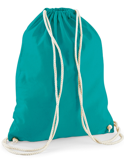 Baumwollrucksack mit Kordelzug in 29 Farben   